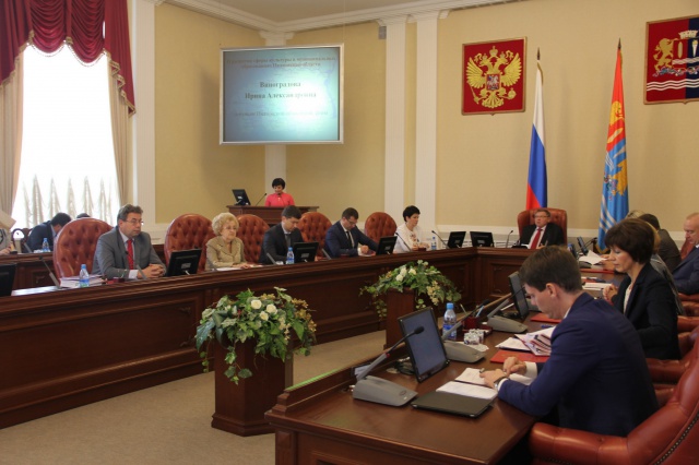 Ирина Виноградова выступила на заседании областного Правительства